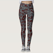 グレースコーピオン、マグロ、赤、ブルガリアバラ、迷彩柄 レギンス (正面)