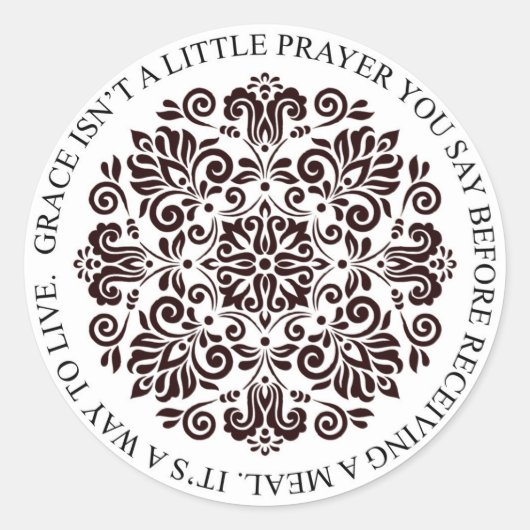 グレースステッカー ラウンドシール (正面)
