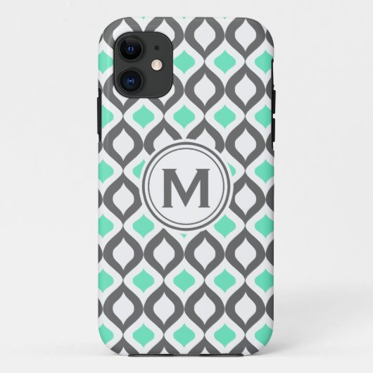 グレースタイリッシュとミントの染み Case-Mate iPhoneケース (裏面)