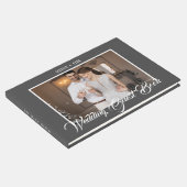 グレースタイリッシュと白のスクリプト |写真 ゲストブック (コーナー)