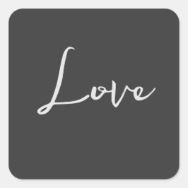 グレースタイリッシュの背景の結婚愛 スクエアシール