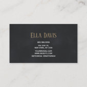 グレースタイリッシュウォーターのヘアメイクアップ 名刺 (裏面)