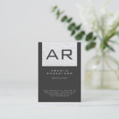 グレースタイリッシュウォールブリックモノグラム名刺 名刺 (スタンド正面)
