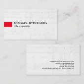 グレースタイリッシュウォールレッドモダン 名刺 (正面/裏面)