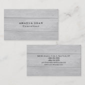 グレースタイリッシュウッドクラシカルプロフェッショナルクリエイティブ 名刺 (正面/裏面)