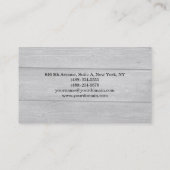 グレースタイリッシュウッドクラシカルプロフェッショナルクリエイティブ 名刺 (裏面)