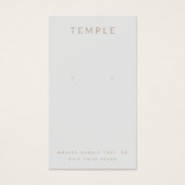 グレースタイリッシュエレガントイヤリング表示カード (正面)