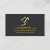 グレースタイリッシュシェード文字 – 電子バルブホーム回路 名刺 (裏面)