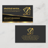 グレースタイリッシュシェード文字 – 電子バルブホーム回路 名刺 (正面/裏面)
