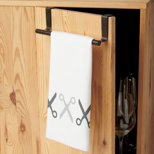 グレースタイリッシュシザーヘアドレッサーテイラー キッチンタオル (三つ折り)