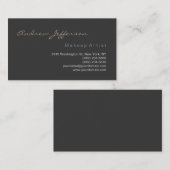 グレースタイリッシュスクリプトメイクアップアーティストの名刺 名刺 (正面/裏面)