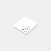 グレースタイリッシュステソスコープのパステルブルー ポストイット (アングル)