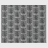 グレースタイリッシュスノーフレークデザインクリスマス ラッピングペーパー (フラット)