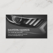 グレースタイリッシュスポーツカーのヘッドライトの詳細自動 名刺 (正面)