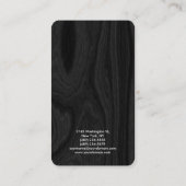 グレースタイリッシュプレーンモダンプロフェッショナルマネージャ 名刺 (裏面)