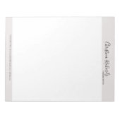 グレースタイリッシュミニマル ノートパッド (正面)