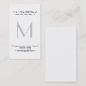 グレースタイリッシュモノグラム垂直名刺 名刺 (正面/裏面)