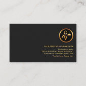 グレースタイリッシュレイヤレッドラインウェイターバトラー 名刺 (裏面)