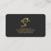 グレースタイリッシュレイヤ[金ゴールド]タブ[文字E] [電気] 名刺 (裏面)