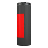 グレースタイリッシュレッドのミニマルモダンリスト名の追加 タンブラー (裏面)