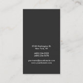 グレースタイリッシュレッドモノグラム名刺 名刺 (裏面)