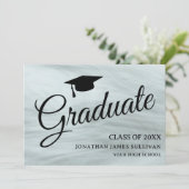 グレースタイリッシュ写真の卒業発表 案内状 (スタンド正面)