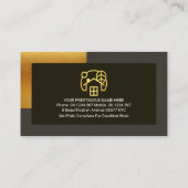 グレースタイリッシュ金ゴールドフレームの便利屋 名刺 (裏面)