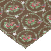 グレースターチョクレートレッドロビンリースクリスマス テーブルクロス (アングル)