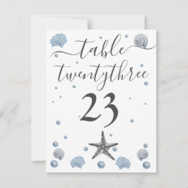 グレースターフィッシュブルーシェルビーチ結婚式 サンキューカード