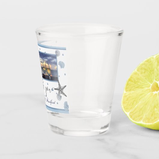 グレースターフィッシュブルービーチ結婚式サンキューユー ショットグラス (右)