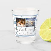 グレースターフィッシュブルービーチ結婚式サンキューユー ショットグラス (正面)