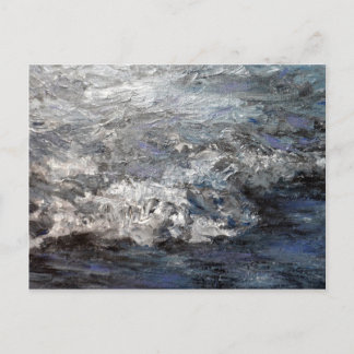 グレーストミービーチ絵画ズ海波 ポストカード