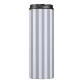 グレーストライプのとラベンダーの模様 タンブラー (裏面)