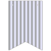 グレーストライプのとラベンダーの模様 バンティングフラッグ (第2の旗)