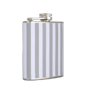 グレーストライプのとラベンダーの模様 フラスク (右)