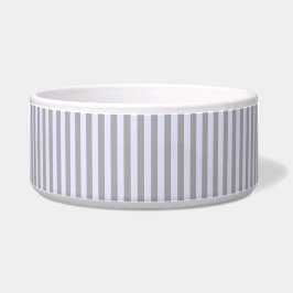 グレーストライプのとラベンダーの模様 ボウル