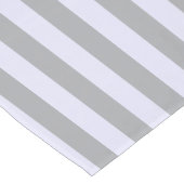 グレーストライプのとラベンダーの模様 ロングテーブルランナー (コーナー)