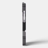 グレーストライプのドットとドット Case-Mate iPhoneケース (裏面 / 左)