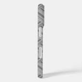 グレーストライプの斜め織りパターン Case-Mate iPhoneケース (裏面 / 右)