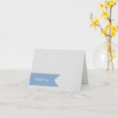 グレーストライプの空白のメモカード カード (黄色い花)