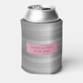 グレーストライプの色合いの 缶クーラー (缶裏面)