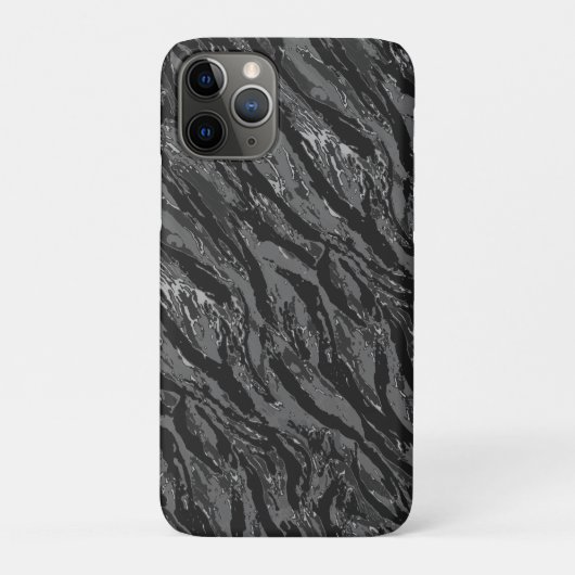 グレーストライプの迷彩柄 Case-Mate iPhoneケース (裏)