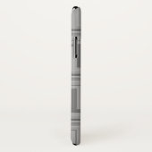 グレーストライプの階段パターン Case-Mate iPhoneケース (裏面/右)