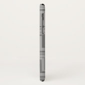 グレーストライプの階段パターン Case-Mate iPhoneケース (裏面/左)