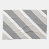 グレーストライプの キッチンタオル (横)