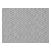 グレーストライプジグザグ模様 テーブルクロス (正面(横))