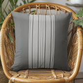 グレーストライプセンター – モダン Vibe CANカラー編集 クッション