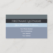 グレーストライプ国際的言語hello 名刺 (裏面)