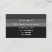 グレーストライプ国際的言語hello 名刺 (裏面)