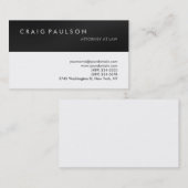 グレーストライプ弁護士ホワイト名刺 名刺 (正面/裏面)